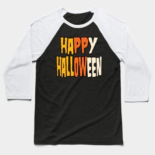 Happy Halloween, Candy Corn Baseball T-Shirt